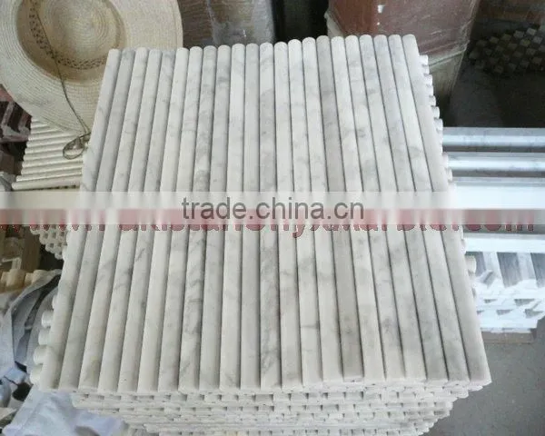 NATURAL ZIARAT WHITE CARRARA WHITE MARBLE PENCIL MOLDING photo-2