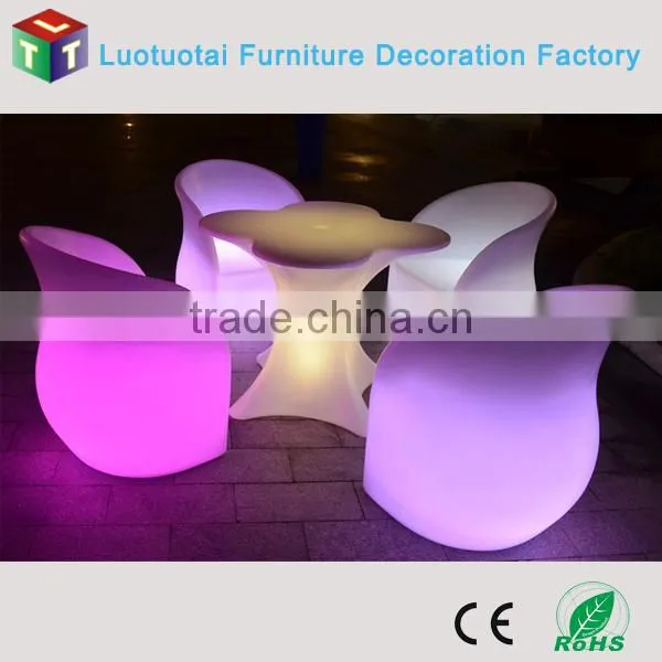 Rechargeable 16 Color Change Illuminated Led Bar Chair photo-5