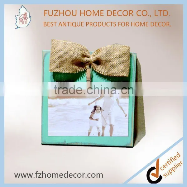 Fashion New Style Antique Wooden Frame With Hemp Rope and Wood Clips Decor of Metal Letter photo-6