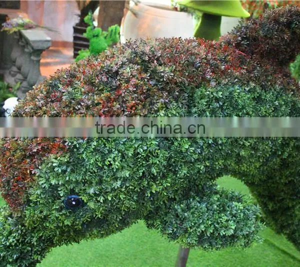 Grass Statue Amusement Park Ornament Garden Decor Dolphin Grass Sculpture photo-3