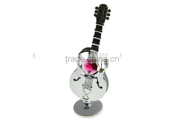 Gold Plated Crystal Guitar With Crystals From Swarovski photo-3