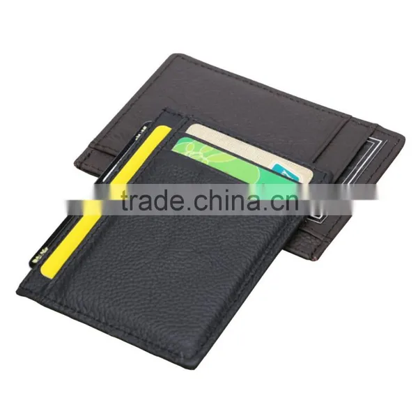 Rfid Business Leather Credit Card Hold and Genuine Leather Coin Purse photo-2