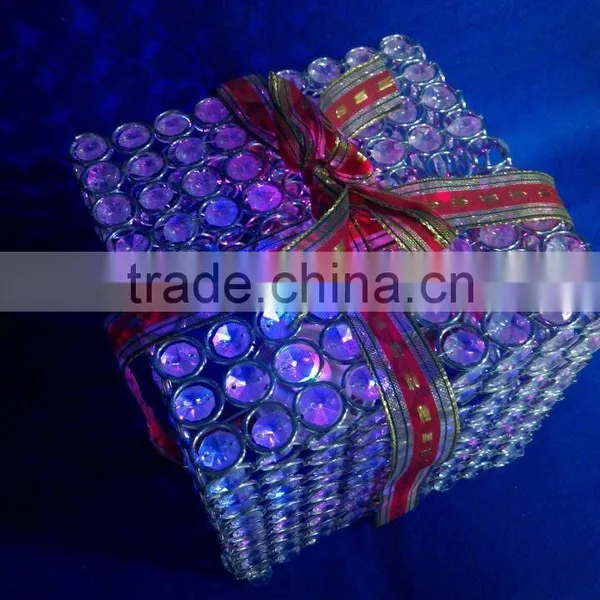 Dongguan Hot Sale Iron Box Acrylic With Outdoor Led Christmas Gift Box photo-2