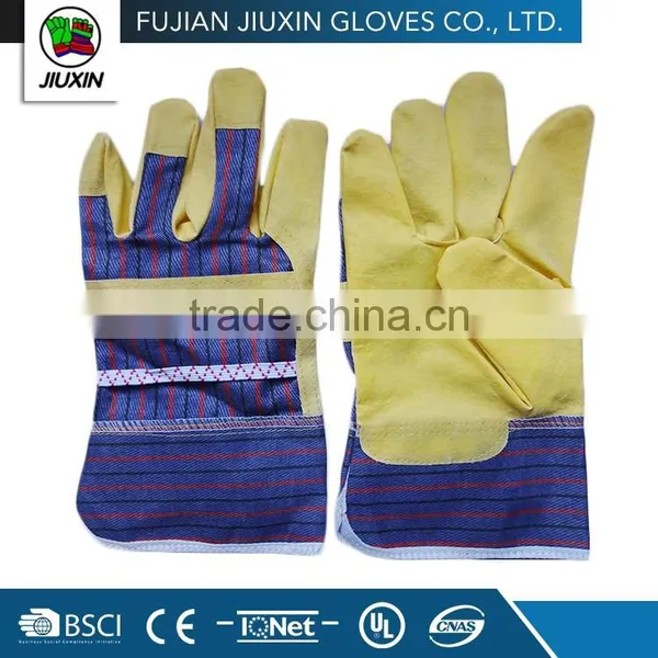 JX68A114 Multipurpose Different Colors Yellow Full PVC Impregnated Gloves photo-4