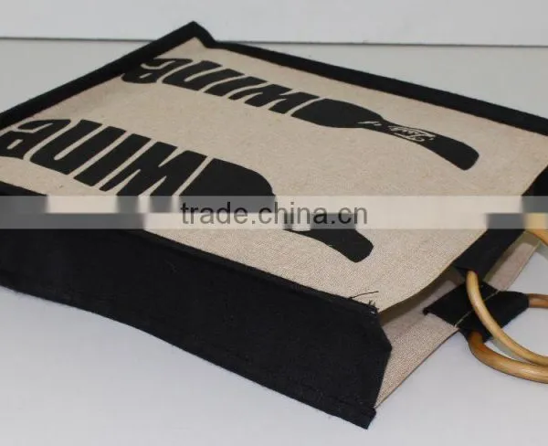 Excellent Quality Low Price Imported Wine Jute Tote Bag photo-3