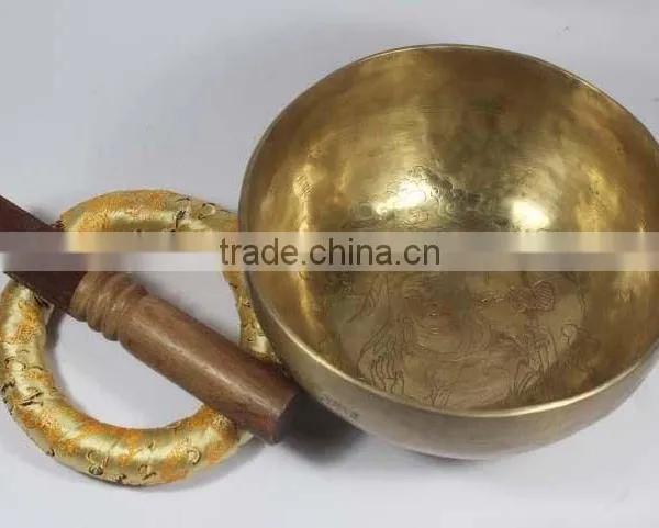 Lord Shiva Pin Hand Carved 7 Metal With Mantras Singing Bowl photo-2