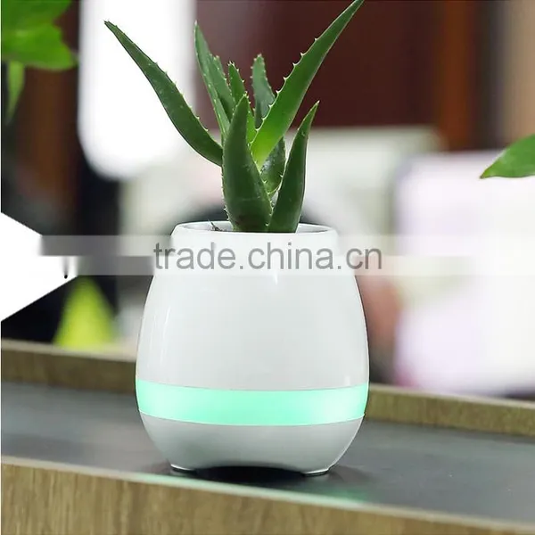 UCHOME New Plastic Flower Pot Bluetooth Speaker Smart Flower Pot Mini Speaker Music Flower Pot For Office And Home photo-2