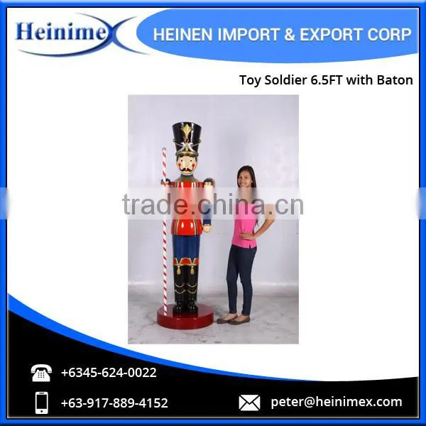 Toy Soldier 6.5ft With Baton - Traditional Christmas Decoration photo-3