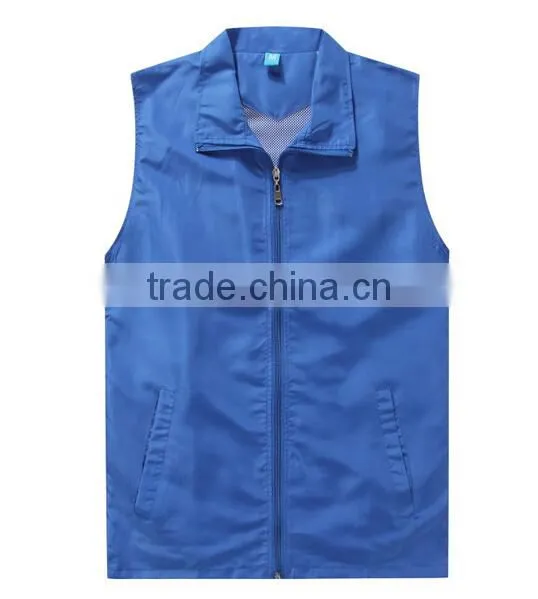 Double-Deck Womens Mens Vest Logo Printing Custom Yellow photo-6