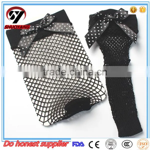 High Quality Fashion New Arrival Women Sexy Fishnet Socks/ Fishnet Socks With Colorful Bow Tie photo-2