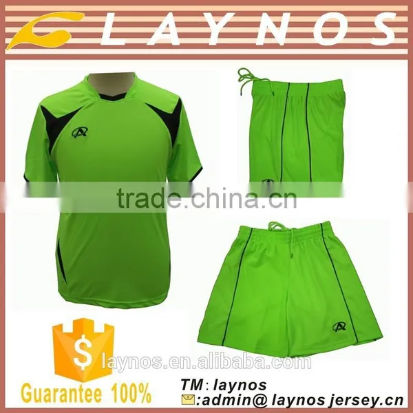 2015 Hot Selling Wholesale Cheap Football Uniform Newest Soccer Jersey Set photo-4