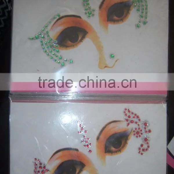 Crystal Face Eye Sticker TATTOO Carnival BINDI photo-4