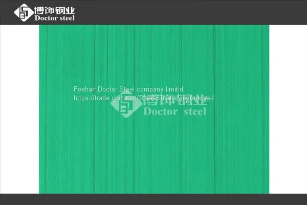 Foshan Supply Green Hairline Stainless Steel Sheet,color Decorative Stainless Steel photo-4