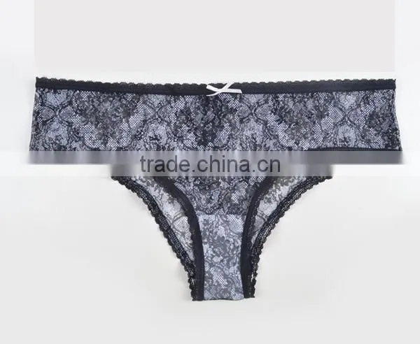 Anti-bacterial Fiber Soft Transparent Sexy Panties Lace Waist High Code Underwear Cueca Calcinhas Briefs Genuine Women Underwear photo-6