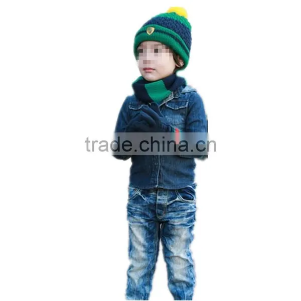 Englishism 5 Colors Choice Autumn and Winter Warm Double Color Acrylic Winter Woolen Children Scarf photo-2