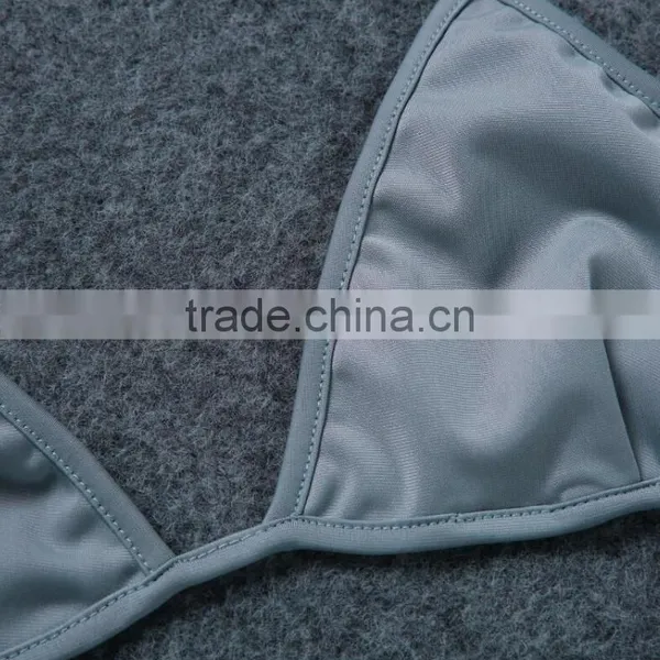 M1222 Runwaylover 2016 Ladies Gray Polyester Split Swimsuit Bikini photo-4