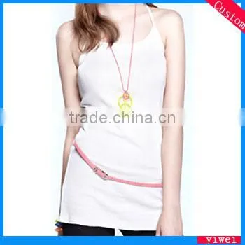 Classic Summer List Long Tank Top Vests for Women
