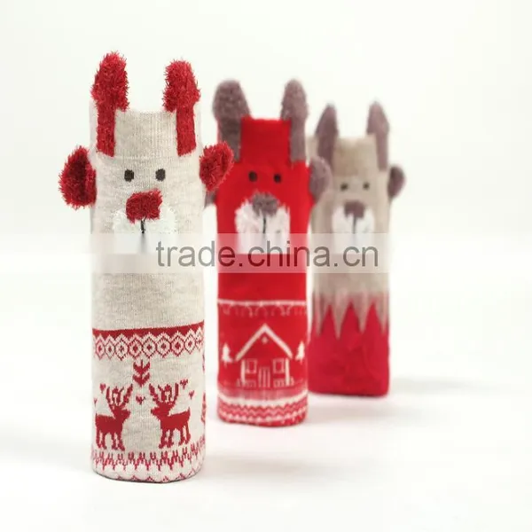 Young Girl Tube Socks, Christmas Girl Socks With Christmas Packages photo-3