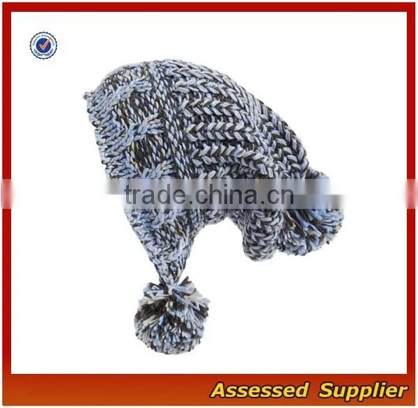 XJ01042/Knit Pompom Beanie Hat Made in China /cheap Knit Beanie Hat Wholesale photo-2