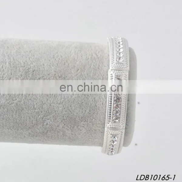 Gold Silver Crystal Stretch Bracelet photo-4