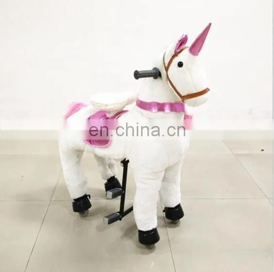 Hot Sale Kids Furry Walking Toy Horse Rocking Horse Toy Kiddy Palace Toys photo-2