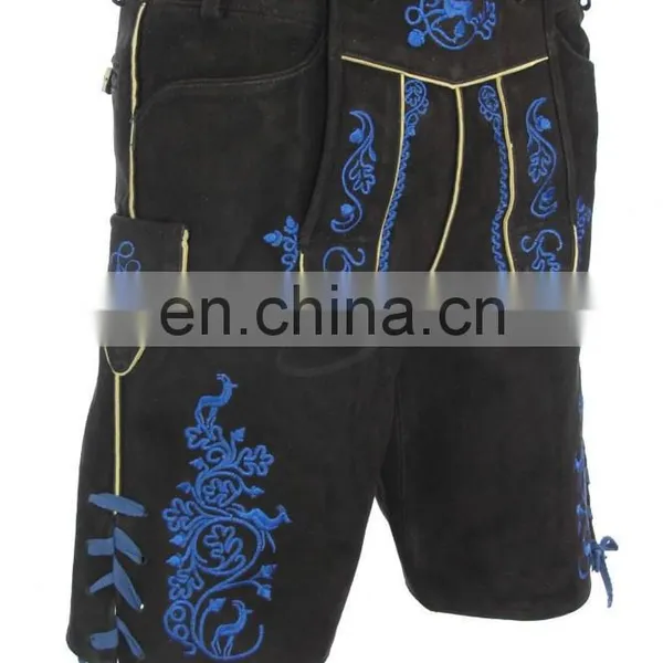 Lederhosen Shorts Suede Leather Lederhosen for Bavarian (Bavarian Party Dress) photo-2