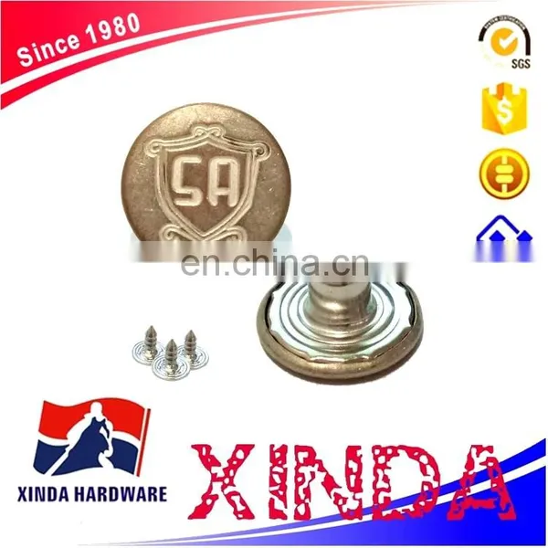 Chinese Manufacturers Customise Fashionable Dress to Sew Coat/jeans Metal Buttons photo-2