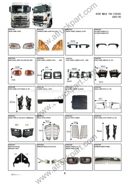 HINO 700 Truck Spare Parts Accesories Body Parts photo-2