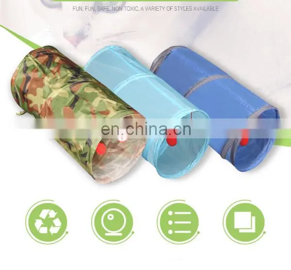 Cat Tunnel Tube Foldable Tunnel Bored Cat Pet Toys Peek Hole Toy Ball Portable Cat Toy Tunnel Cat Supplies photo-2