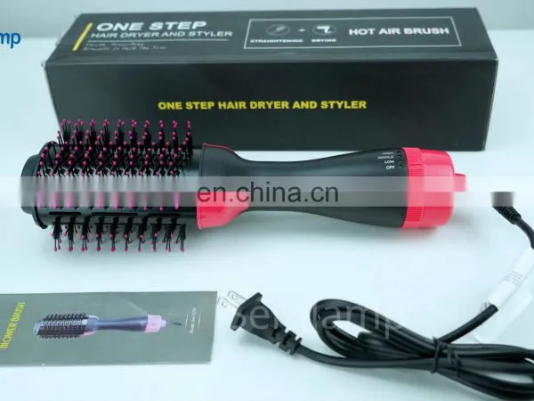 Custom Rotating Electric Hair Curler One Step Hair Dryer Brush for Sale