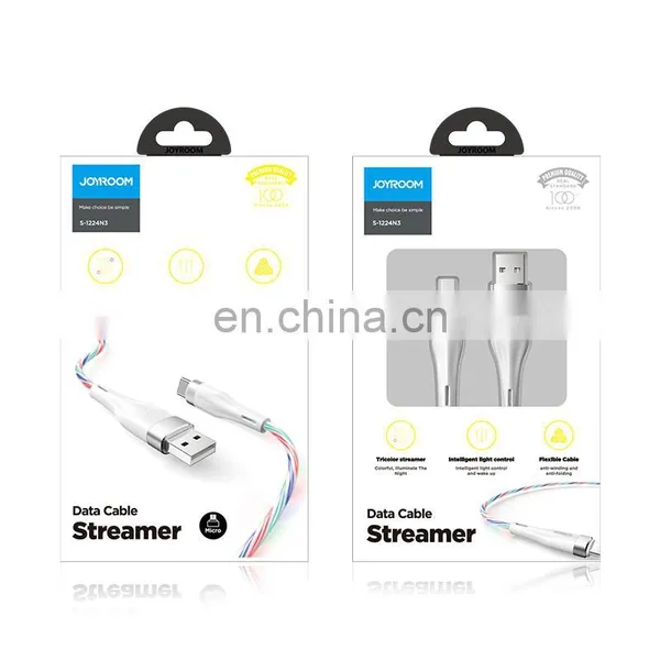 JOYROOM Braided l Led Light Usb Data Cable Fiber Optic Lighting Cable photo-5