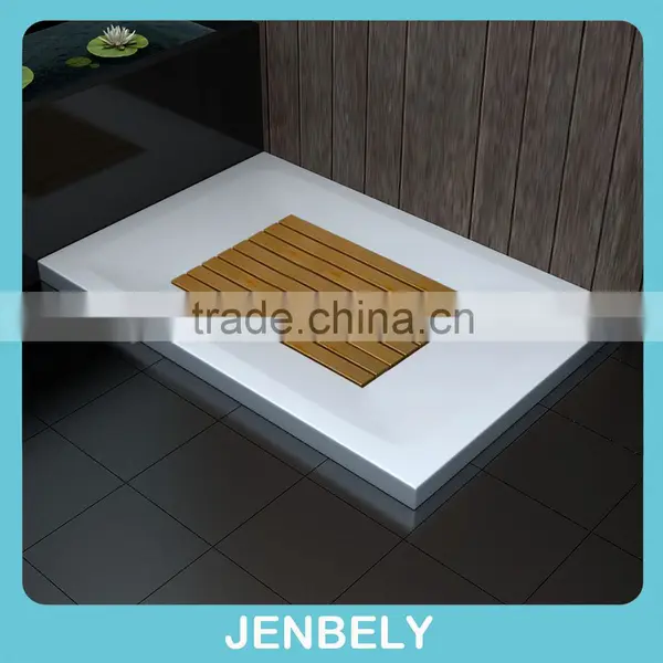 Shower Tray With Wooden Board in the Middle photo-3