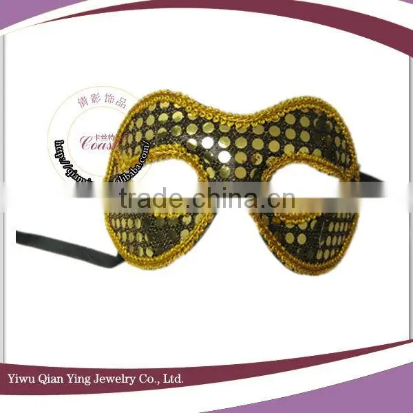 Cheap Dark Blue Sequins Christmas Masquerade Party Masks photo-3