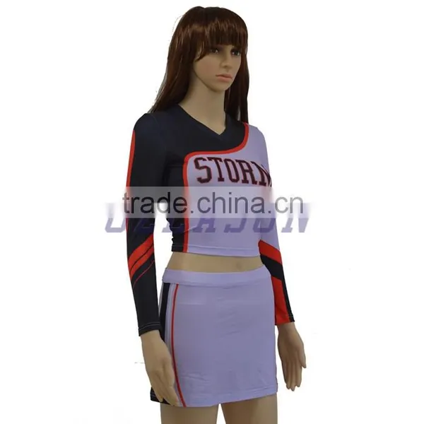 Long Sleeve Dye Sublimation Cheerleading Uniforms photo-3