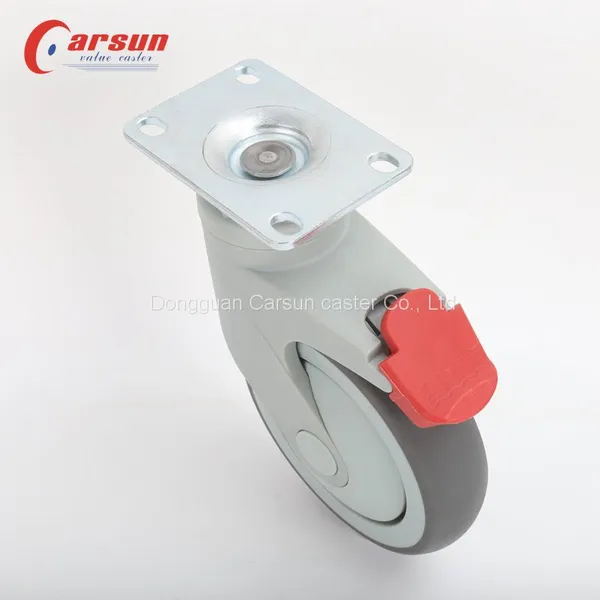 Hospital Trolley Castor Special for Medical Equipment and Instruments Silent Without Damaging The Ground Medical Swivel Caster Wheel