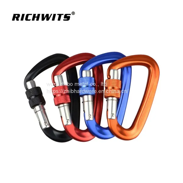 12KN 7075 Aviation Aluminum Carabiner D-type Mountaineering Quick Hook