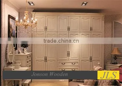 Modern Cheap Solid Oak Wooden Cupboard Wardrobe
