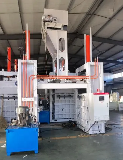 SBT-50T Double Working Unit waste recycled fiber Hydraulic Bale Machine