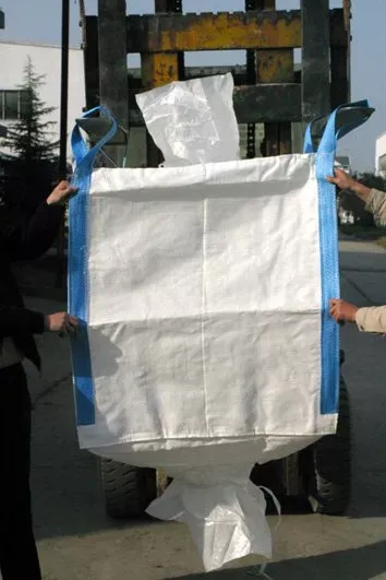 Rectangular Canvas Tote Bag For Stone Ventilated Breathable Bulk Bag For Wood Logs PP Woven Bags 1m3 Circular Super Sacks photo-2