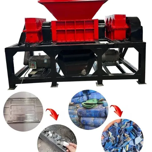 QuRan Plastic Barrel Crusher /Plastic Fruit Baskets Shredder /Plastic Film Grinder photo-2