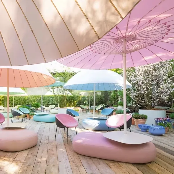 Fiberglass Patio Umbrella, Garden Outdoor Furniture Sun Umbrella, New Mushroom-shaped Aluminum Outdoor Umbrella photo-5