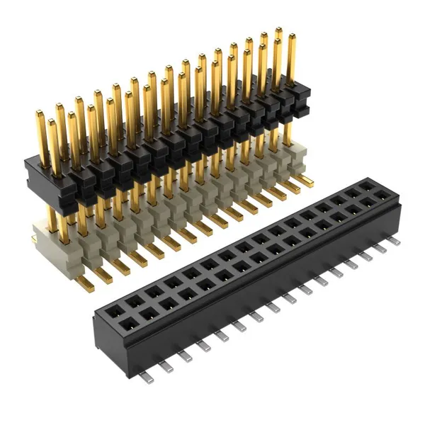 Pin Header, a Type of Connector 2.54mm, 2.00mm, 1.27mm, 1.00mm, and 0.8mm.