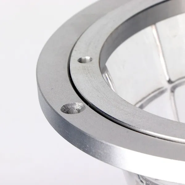 Low Profile Turntable Bearing Metal Lazy Susan Turntable Bearing Round Slewing Ring Bearing for Dining Table Tray photo-3