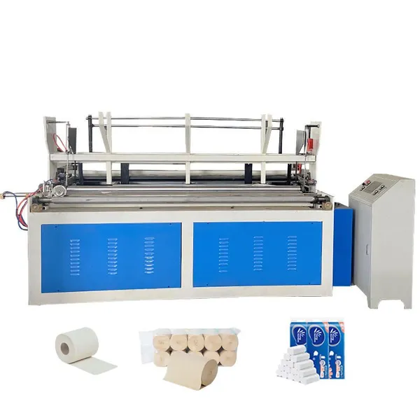 Máquina de papel higiénico de bajo costo. Máquina automática de carga de papel. Mini máquina de fabricación de papel higiénico