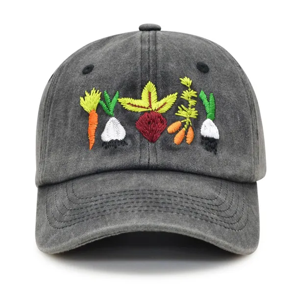 Gorra de deporte de algodón lavado Vintage Aruba con bordado personalizado photo-2
