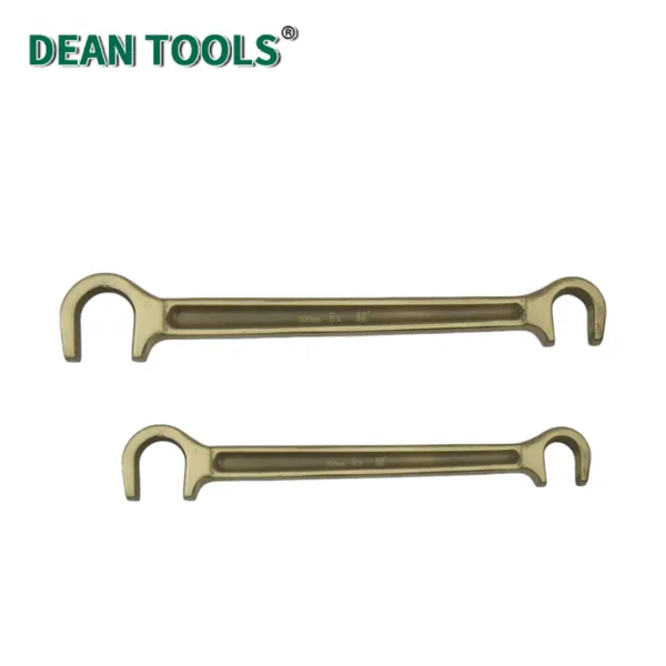 Non-Sparking Double C Type Wrench, Non-sparking Double Ended Valve Wheel Wrench, C Type Open End Wrench photo-5