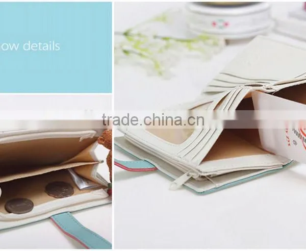 Cute Short Women Wallet With Zipper Pocket photo-3