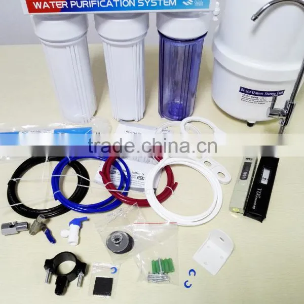 6-Stage 75GPD Reverse Osmosis Alkaline PH Water Filter System photo-3