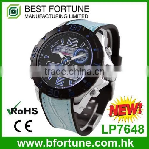 LP7648 Lowest Price 2 Time Zone Waterproof Stainless Steel Fashion Watch photo-6