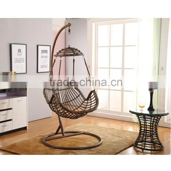 Cover Bird's Nest Hanging Baby Rattan Wicker Indoor Living Room Plastic Swing Chair photo-4